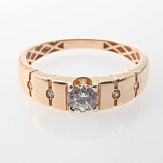 Кольцо золото 585, общий вес - 1.99 г, чистый вес - 1.813 г