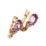 Серьга золото 585, общий вес - 0.93 г, чистый вес - 0.665 г