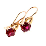 Серьга золото 583, общий вес - 1.03 г, чистый вес - 0.797 г