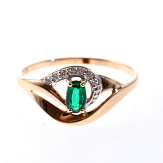 Кольцо золото 585, общий вес - 1.4 г, чистый вес - 1.271 г