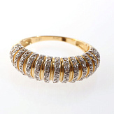 Кольцо золото 585, общий вес - 3.48 г, чистый вес - 2.47 г