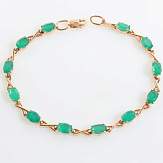 Браслет золото 585, общий вес - 6.94 г, чистый вес - 5.416 г, 17.5 см